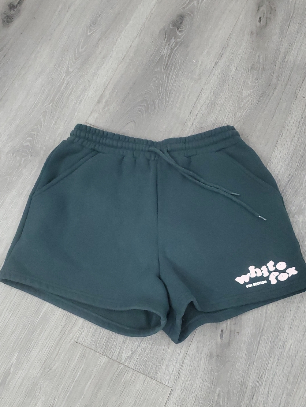 White Fox Lounge Offstage Shorts Forest Green Xs